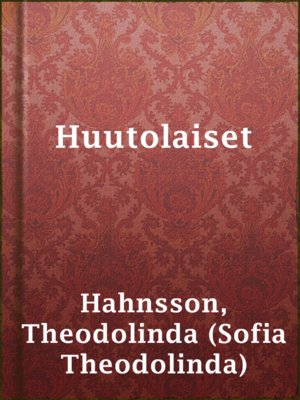 cover image of Huutolaiset
